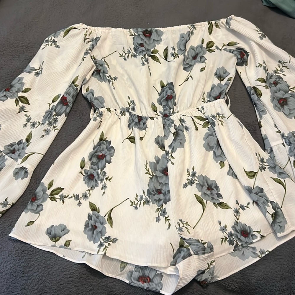 Missguided floral romper size 12